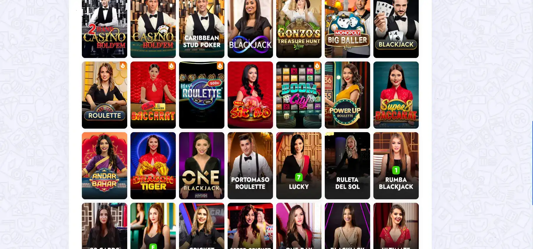 Интерфейс игрового зала 7к казино с множеством слотов